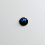 Glass Flat Back Rauten Rose - Round 07MM IRIS BLUE Coated