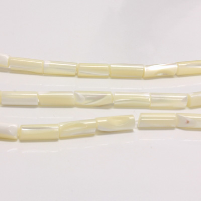 Shell Bead - Smooth Tube 12x5MM WHITE TROCHUS