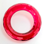 Plastic Faceted Ring 49MM ORIENTAL RUBY