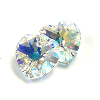 Preciosa Crystal Pendant MAXIMA - Heart 14.4x14MM CRYSTAL AB