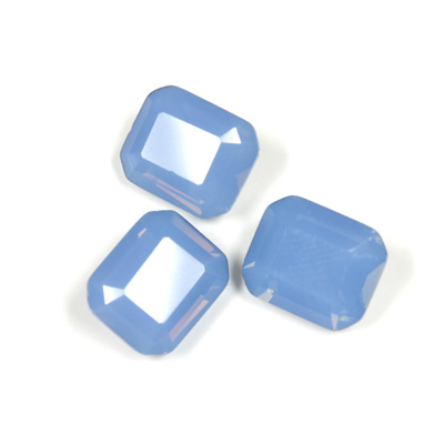 Cut Crystal Point Back Fancy Stone Foiled - Cushion Octagon 12x10MM OPAL BLUE