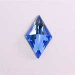 Glass Flat Back Foiled Rauten Rose - Diamond 26x16MM LT SAPPHIRE