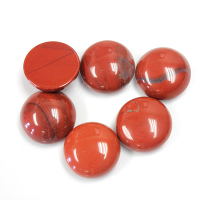 Gemstone Cabochon - Round 12MM RED JASPER