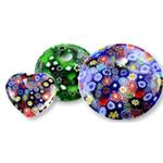 Millefiori Glass Pendants