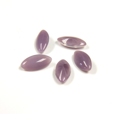Glass Point Back Buff Top Stone Opaque Doublet - Navette 10x5MM AMETHYST MOONSTONE