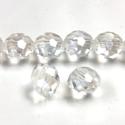 Chinese Cut Crystal Bead 26 Facet Side Drilled - Rondelle 08MM CRYSTAL AB