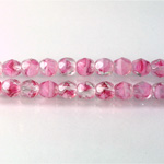 Czech Glass Fire Polish Bead - Round 06MM PORPHYR ROSE