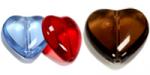 Heart Glass Beads