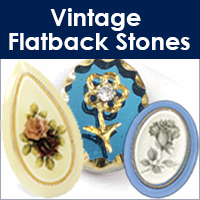 Vintage Flatback Stones